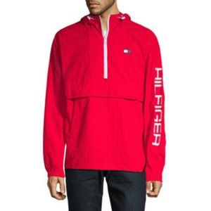 NWOT-Tommy Hilfiger Men’s Red Pullover Jacket -S